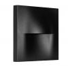 Lisca Aluminium Black Square LED Step or Wall Light IP65
